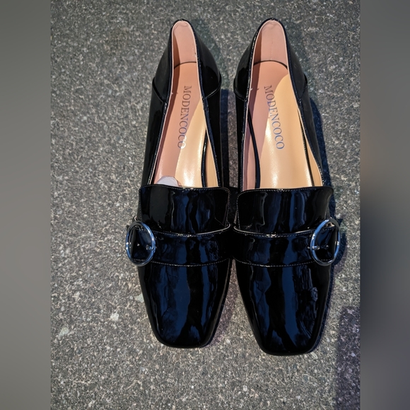 Modencoco Chunky heel patent leather shoes (NWOT) - Picture 7 of 10